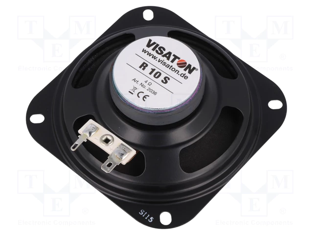 Skaļrunis 20W, 4R, 100...13000Hz, 90dB, 102x102x36mm