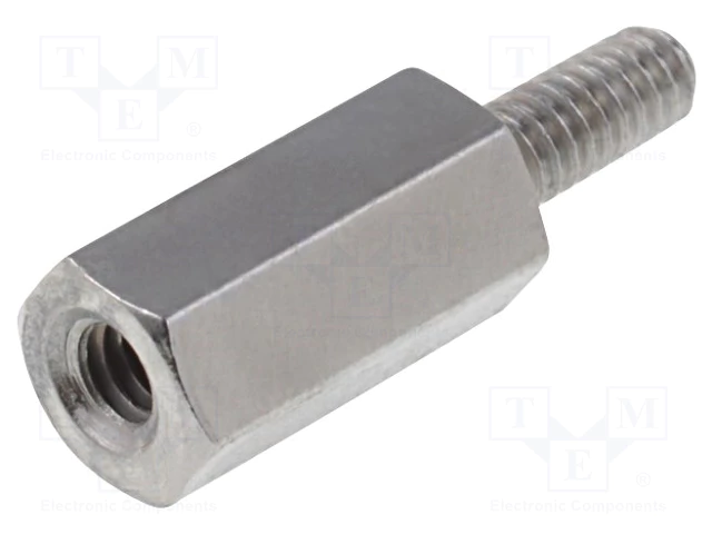 Distancers L=8mm, M2 iekšeja vitne- M2 areja vitne, misiņš