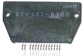 STK402-070S Mikroshēma PWR AMP, 2*40W/6E, 0.4%, 44V