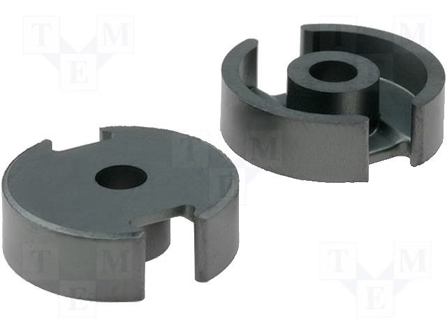 Ferits P14/8 (2gab.), material 3F3, 2000nH, 3.2g, 495mm3, 25.1mm2, apaļš