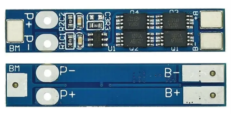 Modulis: Li-po/li-ion uzlādēšanas ierīce, 2 baterijas, 8.4/7.4VDC, 8A, 38x8x2.5mm