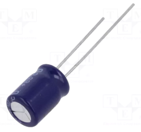 100/25V, 85C, Ø8x11.5mm, ±20%, 2000h, kondensators elektrolitiskais nepolārais II, PANASONIC