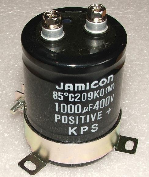 1000/400V, 85C, 51*70mm, Kondensators elektrolītisks ar klemēm, 2000h, Jamicon