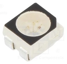 Gaismas diode SMD, RGB, 3528, PLCC4, 200...430/180...530/700...2300mcd, 1.8...2.4/2.8...3.6/2.8...3.6V/20mA, 120grad., PLCC4