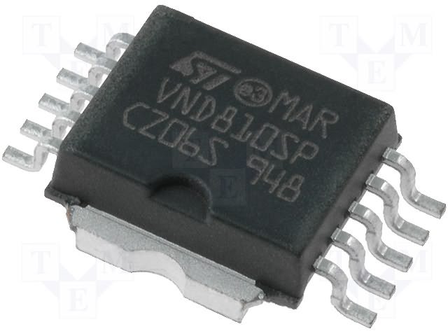 VND810SP-E SMD Mikroshēma driver, high side driver, 5A, PowerSO10