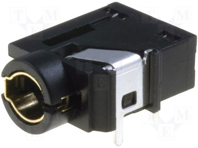 3.5mm (4 kont.) ligzda, stereo+video, plastmasas, THT, 2 x on/off, 10x5x12mm, CLIFF