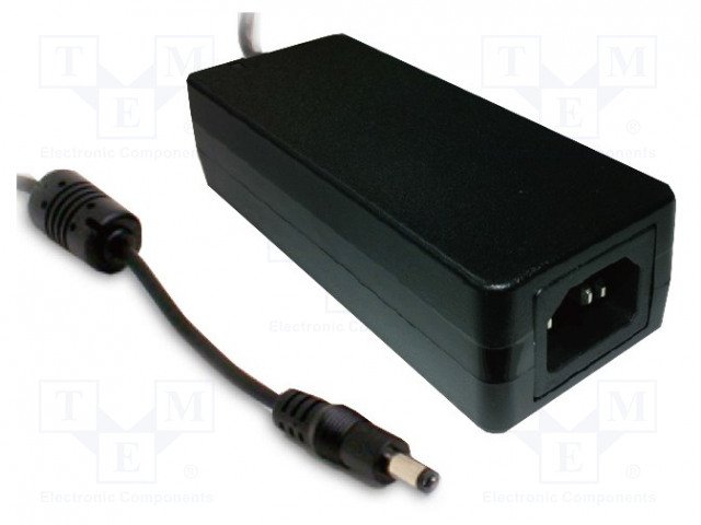 Barošanas bloks 220V=>24V, 1.67A, 5.5/2.1, 40W, 125x50x31.5mm, bez barošanas vada, 0.276kg