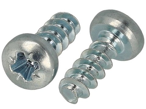 Skrūve plastmasai(samorez), 2.2*8mm, galviņa sfēriska, PH1, tērauds