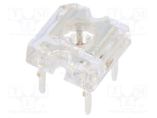 7x7mm, sarkana, superflux, 14400...18000mcd, 40°, 2.5...2.9V/70mA, 620-630nm, gaismas diode