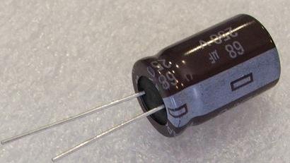 68/250V 105C, Ø16x25mm, ±20%, Kondensators elektrolītisks, 2000h, TEAPO, ar lokaniem izvadiem