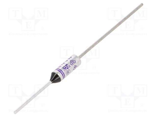 TZD-073, 73±2°C, 10A, 250V, Ø4.2x11.5mm, termodrošinātājs