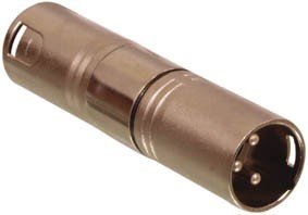 XLR pārēja 3PIN štekers uz 3PIN štekers, metāla korpuss