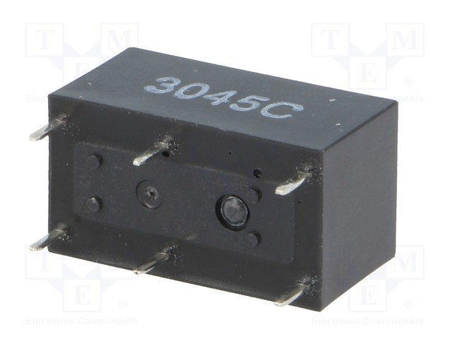 Relejs DC12V, DPST-NO, 2x5A/250VAC, 2x5A/30VDC, 480R(25mA), divi kontakti uz saslēgšanu, 20x10x10mm, OMRON