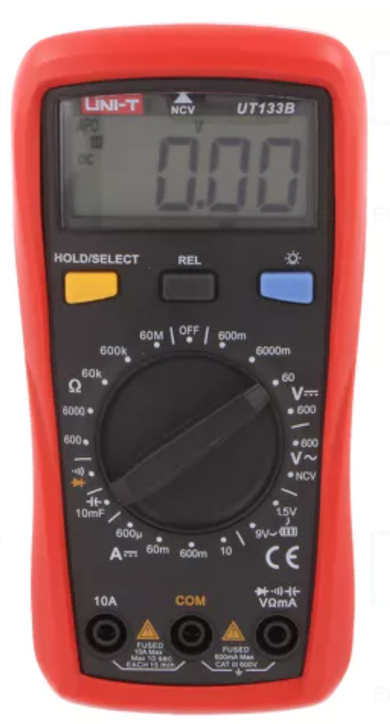 UT133B Multimetrs (barošana LR03, AAA, 1.5V x2), UNI-T