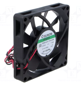 80x80x15mm, DC24V, MagLev, 57.06m3/h, 33.6dB, 3100rpm, 1.54W, Ventilators