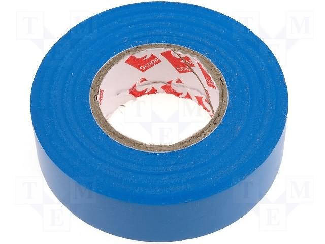 Izolenta zila krasa 19mm x 25m, 0.13mm