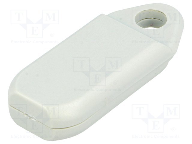 Plastmasas korpuss, pultīm, 16x40x8mm, ABS, pelēkā krasa