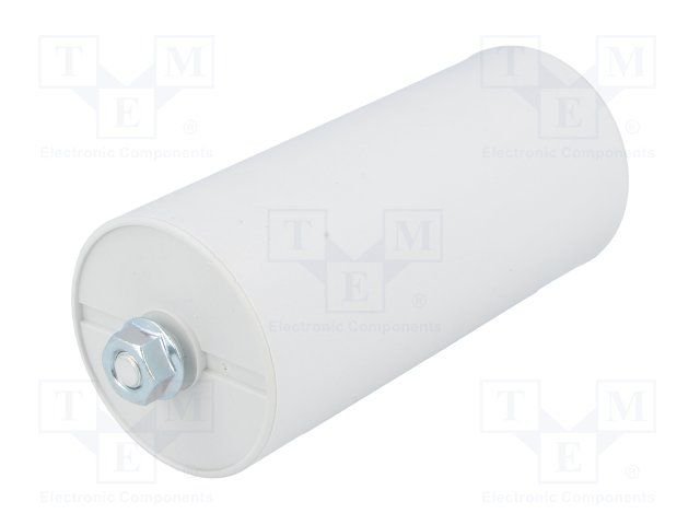 65.0/450VAC, ±10%, elektromotoru kondensators, klemes 6.3mm, 10000h, Ø55x119mm