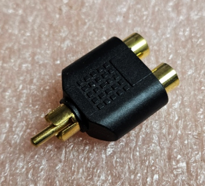 RCA štekers uz 2RCA ligzda, GOLD