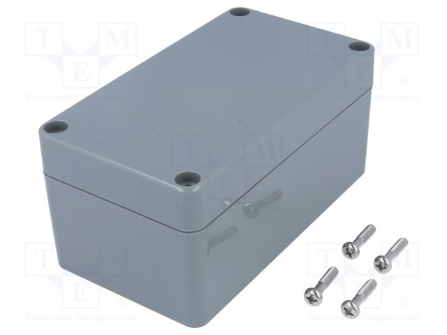 Plastmasas korpuss, 65x115x55mm, IP65, ABS, pelēkā krasa