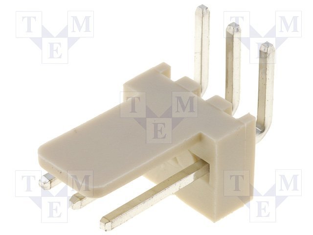 3pin, ligzda/papa, šasijai, solis=2.54mm, leņķisks, THT, 250V/3A, NS25