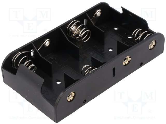 Bateriju turetajs 4xC ||, izvadi: 6F22