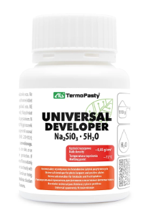 Attīstītājs, universalais, apstrādāti ar POSITIV 20 preparātu, Na2SiO3 . 5H2O, 110gr