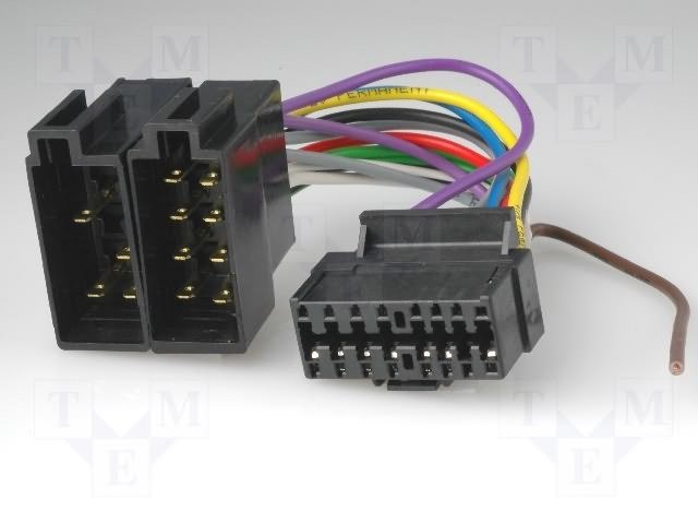 ZRS-60 štekers Pioneer DEH-P2000RDS=>ISO auto savienotājvads