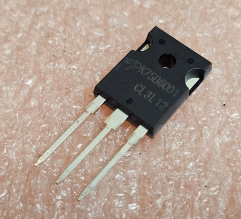75B60D1 Tranzistors IGBT+d, 600V, 75A, 300W, TO-247