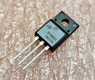 16N50 Tranzistors N-FET, 500V, ±30V, 16A, 50W, 0R37, TO-220F