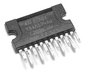 TDA7253 Mikroshēma 8W AMPLIFIER WITH MUTING, Clipwatt11