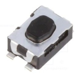 Mikroslēdzejs horizontāls, SPST-NO, OFF-(ON), 0.05A/32VDC, SMD, 4.2x2.8x1.4mm, 1.2N, L=0.5mm, IP40