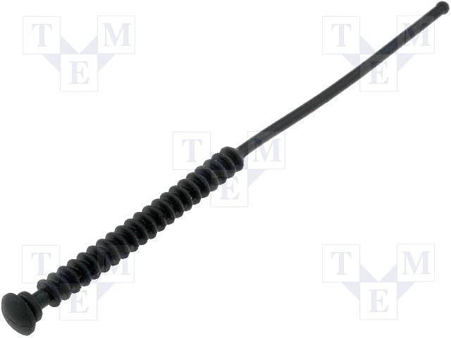 Piestiprinājums ventilatoriem un režģiem, dcaur=4.5mm, gumija, melns
