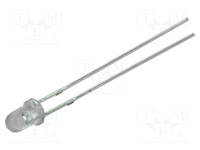 3mm, zila, 1560...2180mcd, 30°, 12V/10...15mA, 465-475nm, gaismas diode