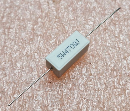 470R 5W Rezistors, ±5%, 10x9x22mm