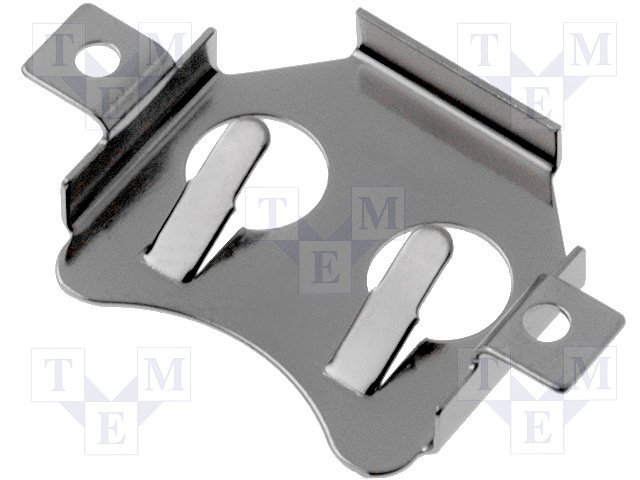 Bateriju turetajs, metāliska cemme, CR1216, 1220, 1225, 1 baterija