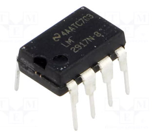 LM2917N08 Mikroshēma,  f/U converter; Ch: 1; 50mA, 6...28VDC, 0.3%; -40...85°C, DIP8