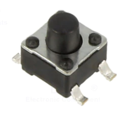 Mikroslēdzejs horizontāls, 4.5x4.5x2.9mm, SPST-NO, OFF-(ON), SMD, 0.05A/12VDC, 1N, L=2.1mm