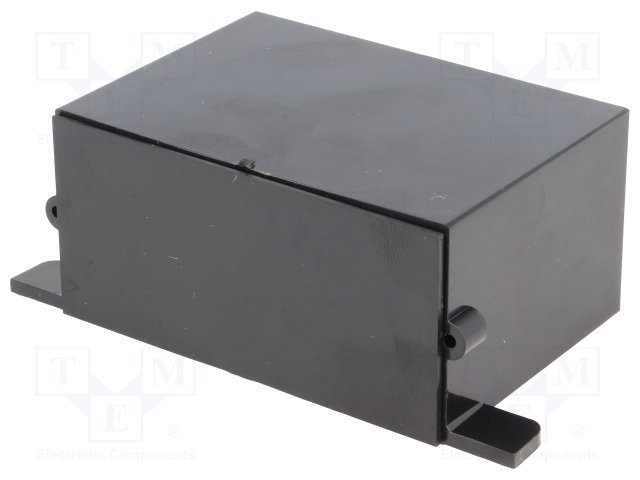 Plastmasas korpuss, 70x35x50mm, ABS, melnā krasa, ar piestiprinājumiem