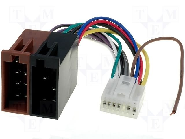 ZRS-84 štekers Kenwood KRC 555R ISO auto savienotājvads