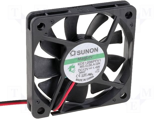 60x60x10mm, DC12V, MagLev, 27.18m3/h, 28.5dBA, 4000rpm, 1.4W, Ventilators