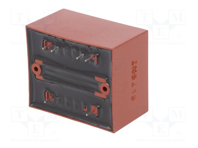 Transformators 220V=>2x15V, 2x315mA, 10VA, 52x44x35mm