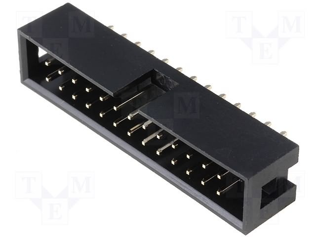 26pin(2x13), IDC, "papa/THT", solis=2.54x2.54mm, taisns