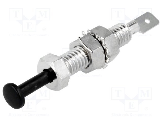 Gala slēdzis, SPST-NC, ON-(OFF), konektors 6.4x0.8mm, L=68mm