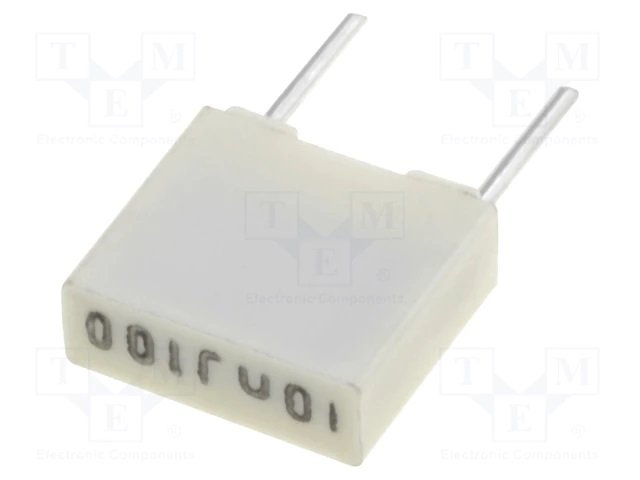 10nF/100VDC, 63VAC, ±5%, poliesters kondensātors, 5mm, 7.2x2.5x6.5mm, KEMET