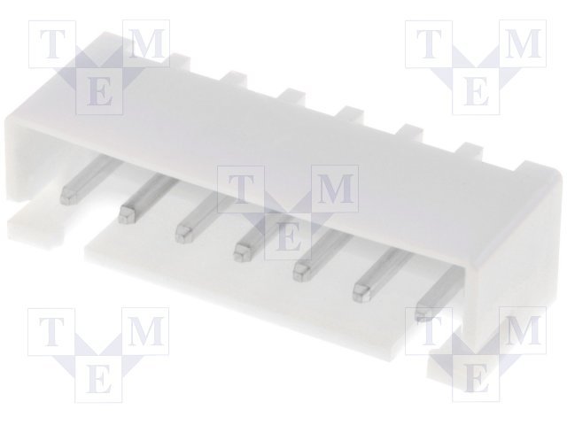 7pin, ligzda/papa, šasijai, solis=2.5mm, THT, 250V/3A