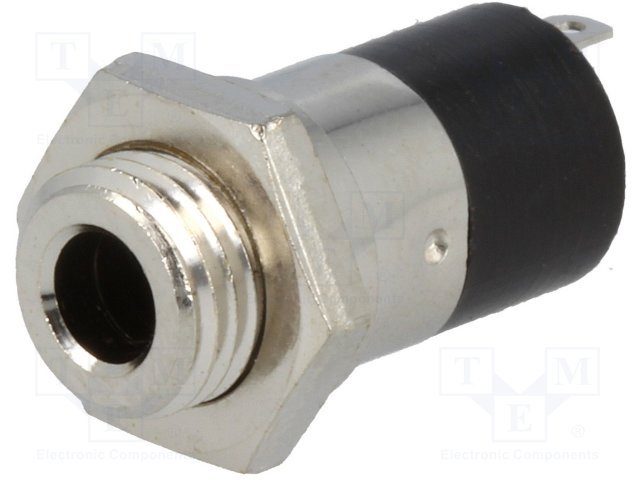 3.5mm (4 kont.) ligzda, stereo+video, metālisks, skrūvejamas šasijai M6, LUMBERG