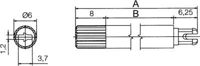 Pagriezienu rokturis G=20mm, iecelšana CA14, melna krasa