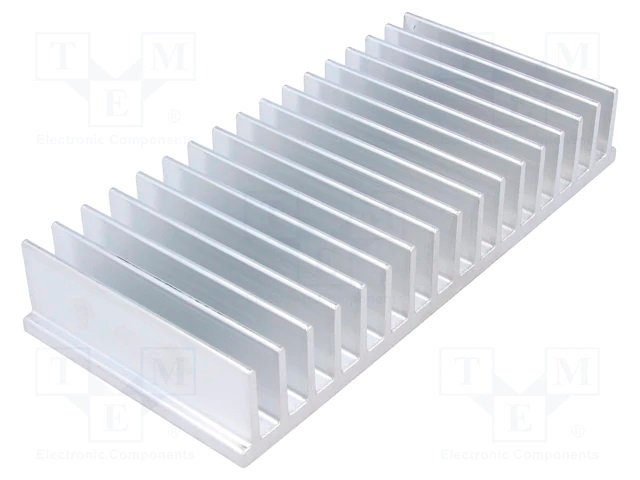 Radiators 150x70x25mm, aluminijs, sudraba krāsa