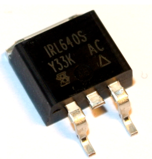 IRL640S SMD Tranzistors N-FET, LogL(1...2V), 200V, ±10V, 17A, 125W, 0R18, TO-263
